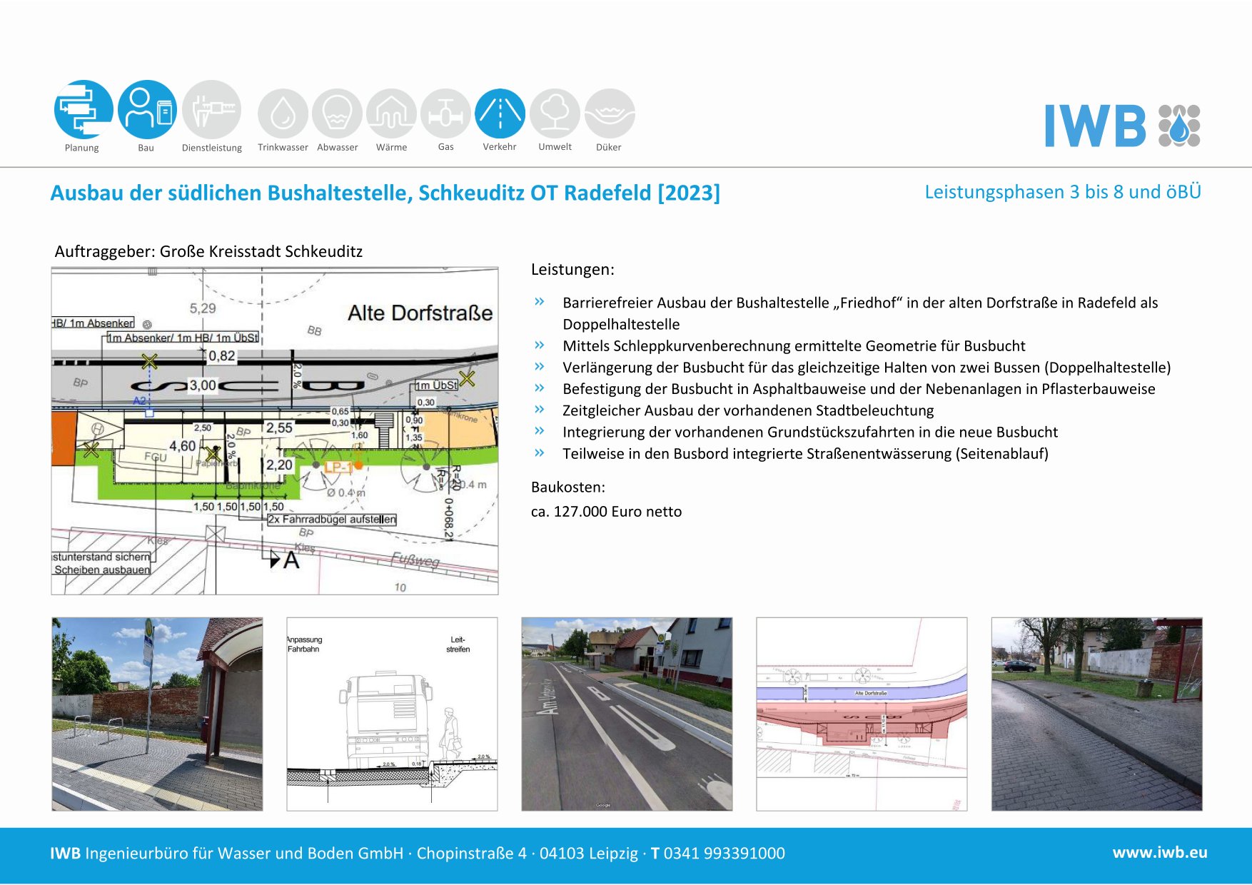 Ausbau der südlichen Bushaltestelle - Schkeuditz OT Radefeld [2023]